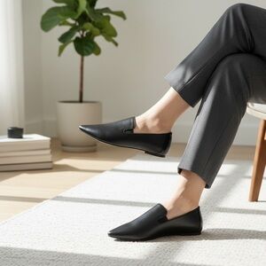 H by Halston Black Flats